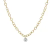 Tomfoolery Chain Link Floating Diamond Pendant Fashion