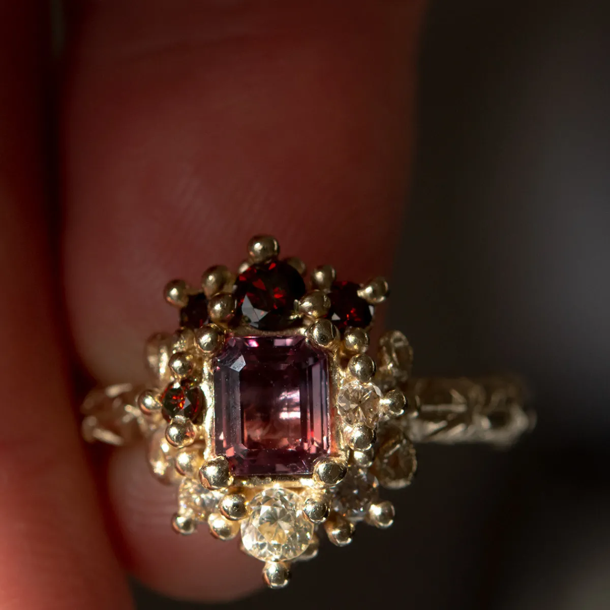 Tomfoolery Champagne & Chocolate Ombre Ring Sale