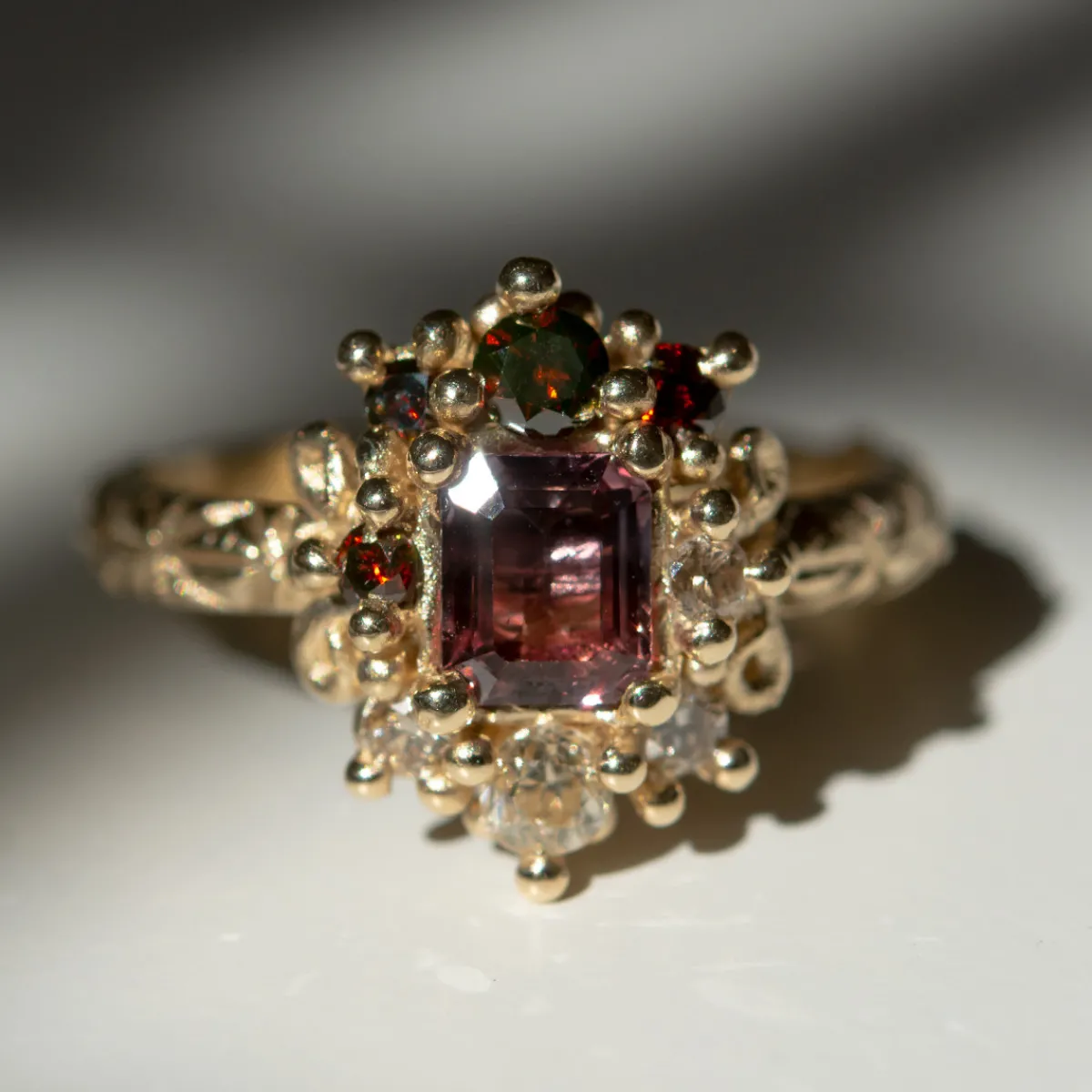 Tomfoolery Champagne & Chocolate Ombre Ring Sale