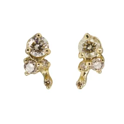 Tomfoolery Champagne Diamond Antheia Studs Best