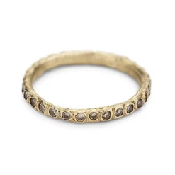 Tomfoolery Champagne Diamond Beaded Eternity Band Sale