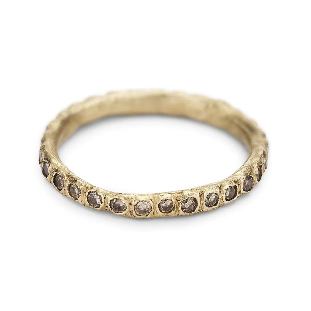 Tomfoolery Champagne Diamond Beaded Eternity Band Sale