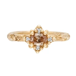 Tomfoolery Champagne Diamond Mini Croix Ring Discount
