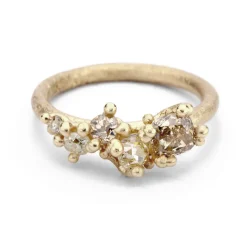 Tomfoolery Champagne Diamond Tapering Cluster Ring Best