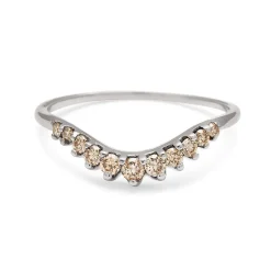 Tomfoolery Champagne Diamond Tiara Curve Band Hot