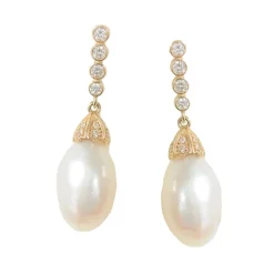 Tomfoolery Circa 1890 Pearl Drop Earrings Outlet