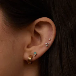 Tomfoolery Classic Opal & Diamond Earring Discount