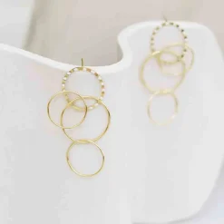 Tomfoolery Colisee Ivory Maxi Earrings Outlet