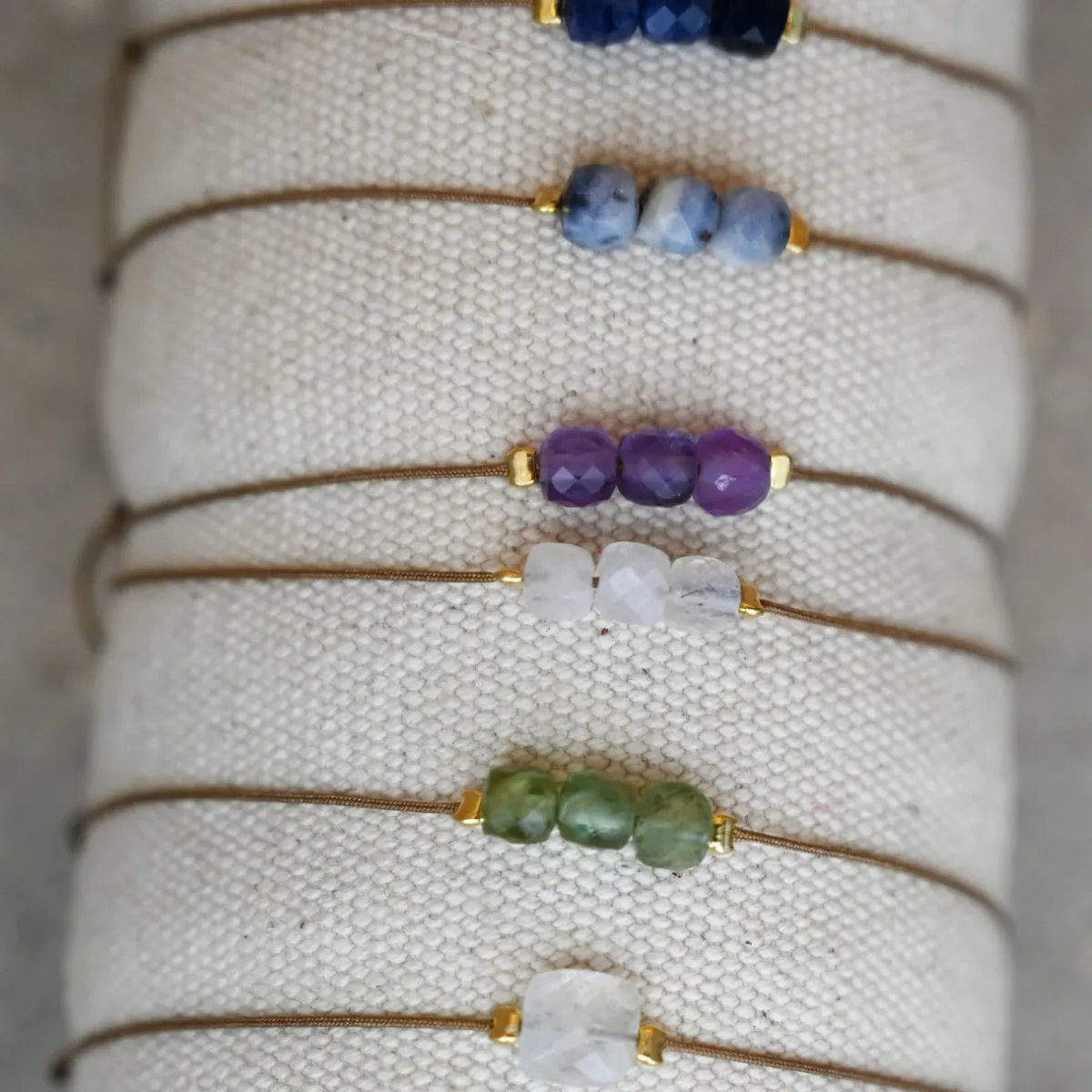 Tomfoolery Cool Triple Gemstone Bracelet Hot