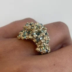 Tomfoolery Coral & Barnacle Cluster Art Ring Fashion