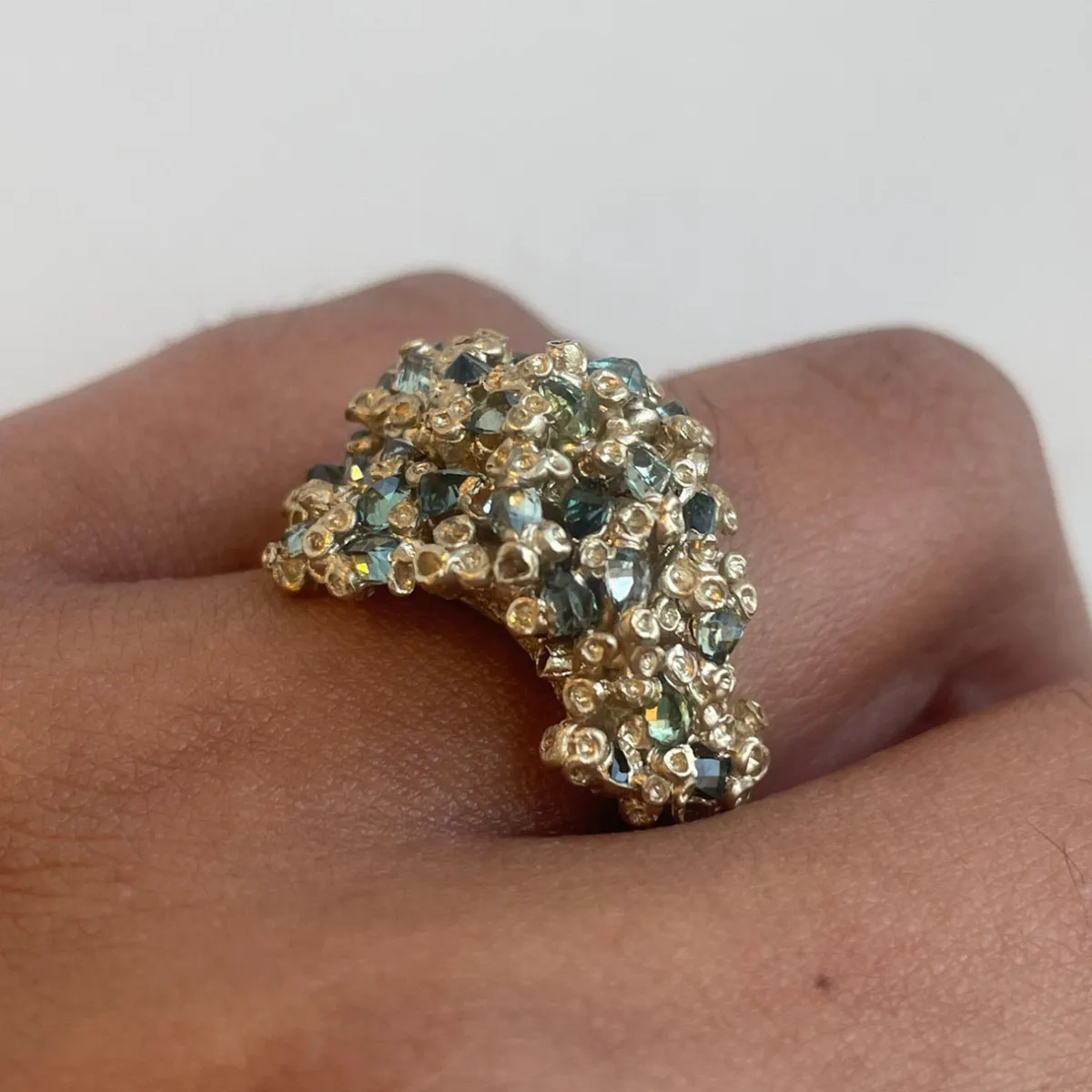 Tomfoolery Coral & Barnacle Cluster Art Ring Fashion