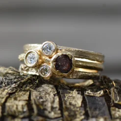 Tomfoolery Corkscrew White Diamond Ring Sale