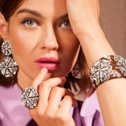 Tomfoolery Cosmo Queen Crystal Cuff Bracelet Clearance