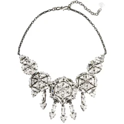 Tomfoolery Cosmo Queen Crystal Five Circle Statement Necklace Outlet