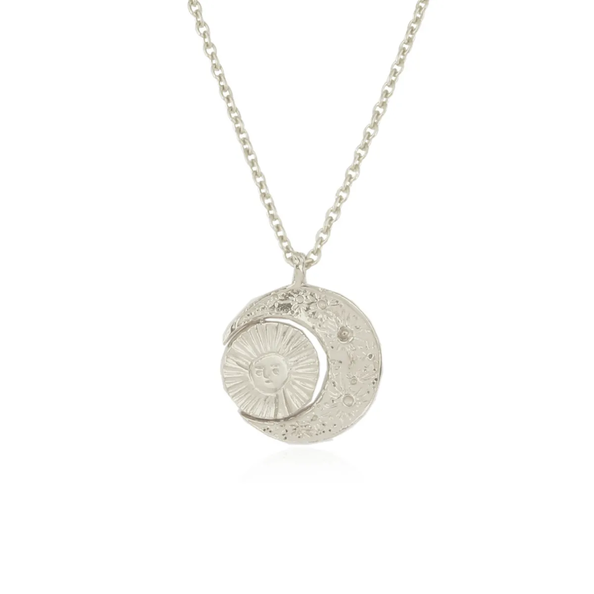 Tomfoolery Crescent Moon & Sun Necklace Hot