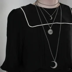 Tomfoolery Crescent Moon Pendant Online