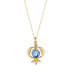 Tomfoolery Crescent Moonface Reflection Pendant Hot