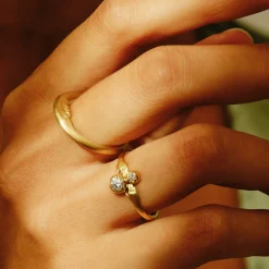 Tomfoolery Crescent Moonface Ring Sale