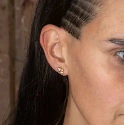 Tomfoolery Crested Diamond Cluster Studs Fashion