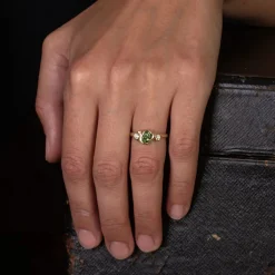 Tomfoolery Crested Sapphire Adakite East Ring Hot