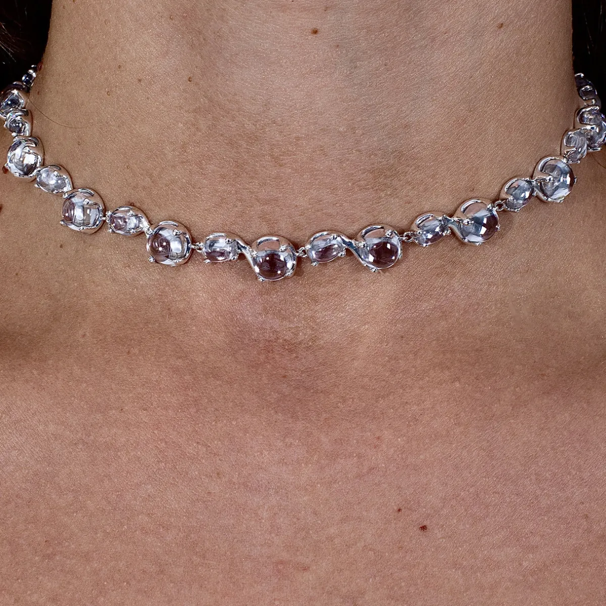 Tomfoolery Crystal Dew Choker Hot