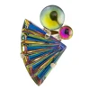 Tomfoolery Crystal Fan & Bubble Ring Fashion