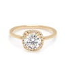 Tomfoolery 1ct Eleonore Halo Round Brilliant Diamond Ring Hot
