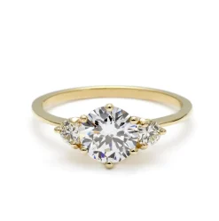 Tomfoolery 1.2ct Hazeline Three Diamond Ring Hot