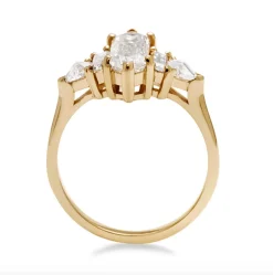 Tomfoolery 1.57ct Hex White Diamond Theda Ring New