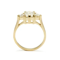 Tomfoolery 1ct Three White Diamond Bea Ring New