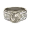 Tomfoolery 18ct White Gold Aztec Diamond Ring Fashion