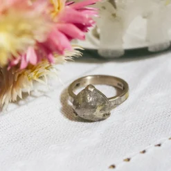 Tomfoolery 18ct White Gold Large Pear Cut Diamond Path Ring Discount