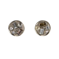 Tomfoolery 18ct White Gold Puzzle Diamond Studs Online
