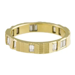Tomfoolery 18ct Yellow Gold Deco Random Eternity Band Fashion