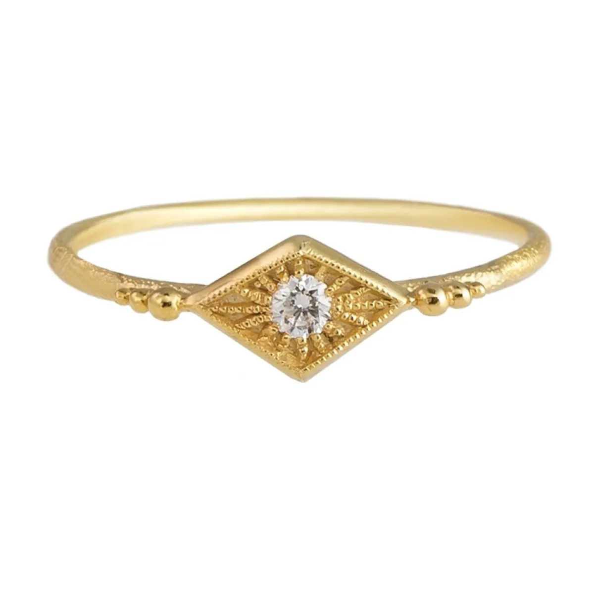 Tomfoolery 14ct Yellow Gold Diamond Naoma Ring Sale