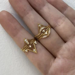 Tomfoolery 14ct Yellow Gold Diamond Vela Ring Sale