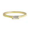 Tomfoolery 18ct Yellow Gold Horizontal Baguette Diamond Ring Discount