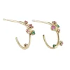Tomfoolery 14ct Yellow Gold Orbit Hoop Earrings Discount