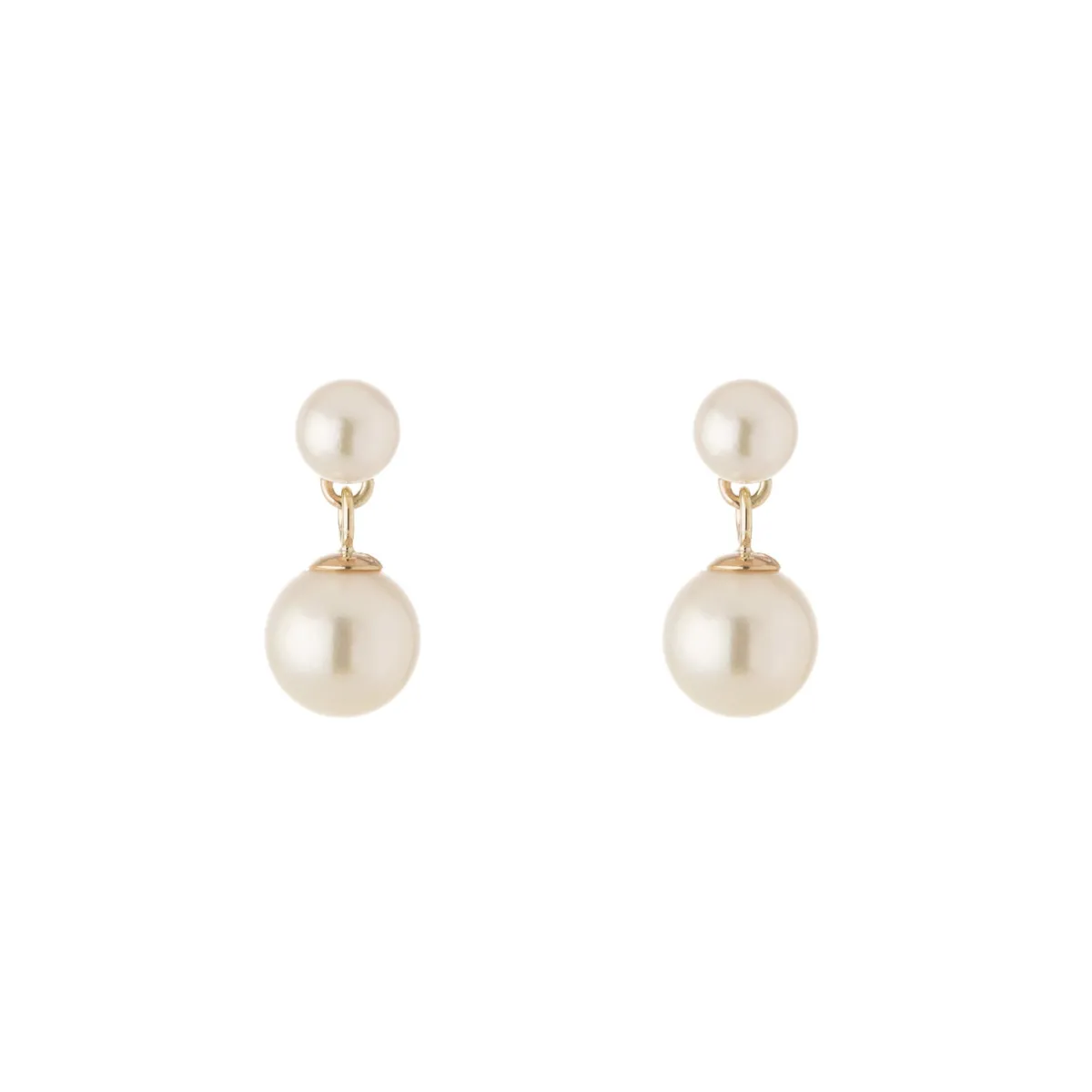 Tomfoolery 9ct Yellow Gold Pearl Drop Earrings Fashion