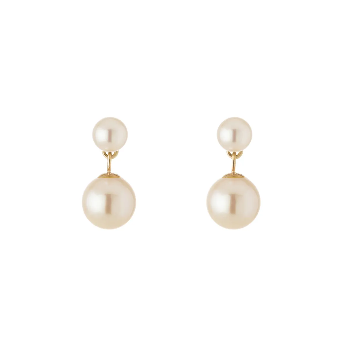 Tomfoolery 9ct Yellow Gold Pearl Drop Earrings Fashion
