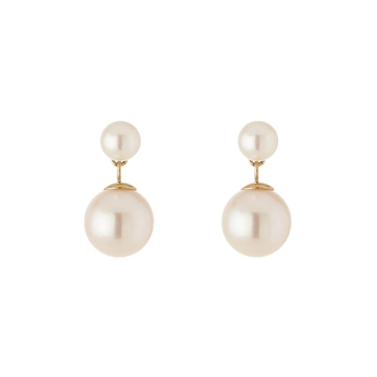 Tomfoolery 9ct Yellow Gold Pearl Drop Earrings Fashion