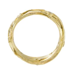 Tomfoolery 18ct Yellow Gold  Wrap Eternity Ring With Diamonds Outlet