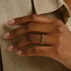 Tomfoolery Cuban chain Ring Hot