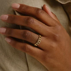 Tomfoolery Cuban chain Ring Hot