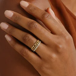 Tomfoolery Cuban chain Ring Hot