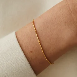 Tomfoolery Curve Bar Link Bracelet Hot