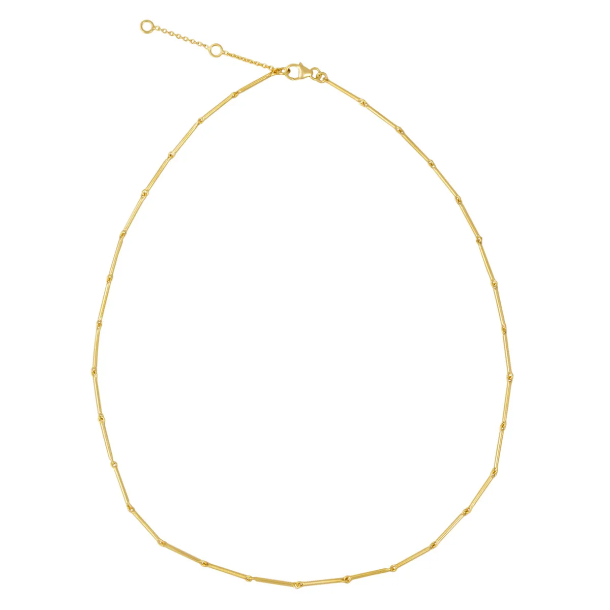 Tomfoolery Curve Bar Link Necklace New