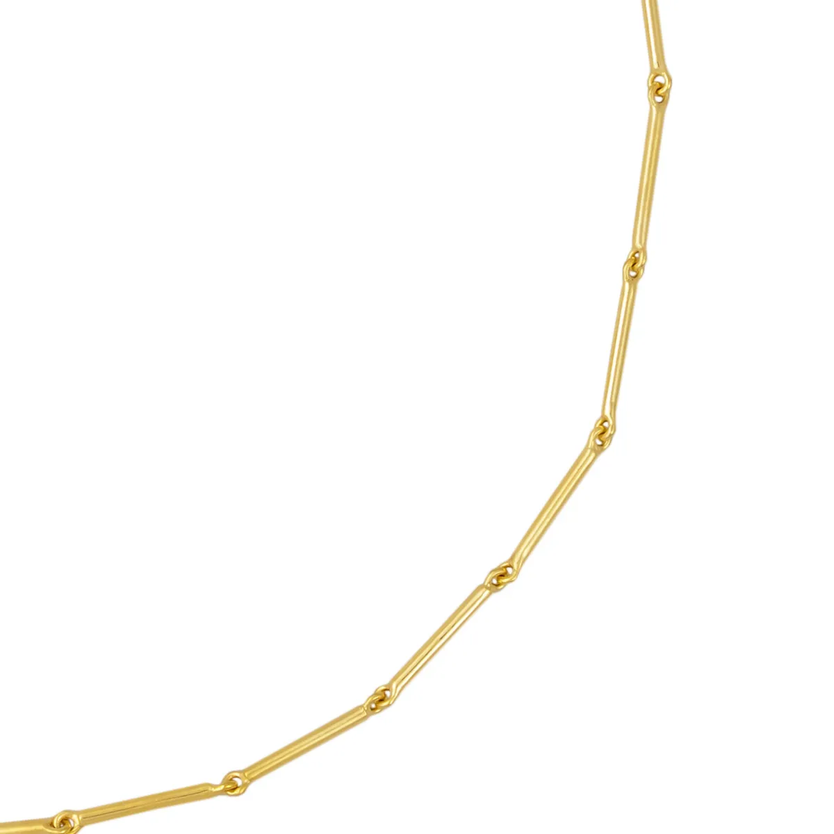Tomfoolery Curve Bar Link Necklace New