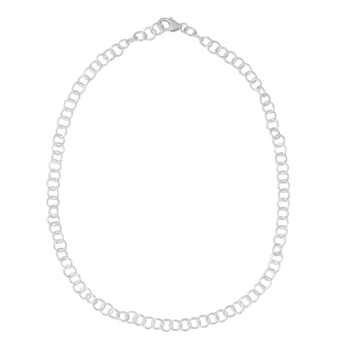 Tomfoolery Curve Circle Chain Necklace New