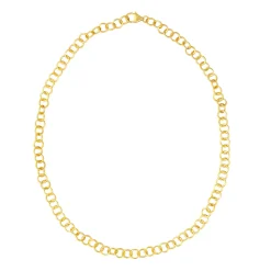 Tomfoolery Curve Circle Chain Necklace New